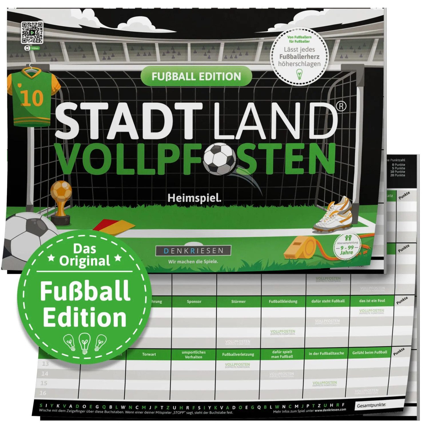 Spiel DENKRIESEN - STADT LAND VOLLPFOSTEN® - FUßBALL EDITION -...