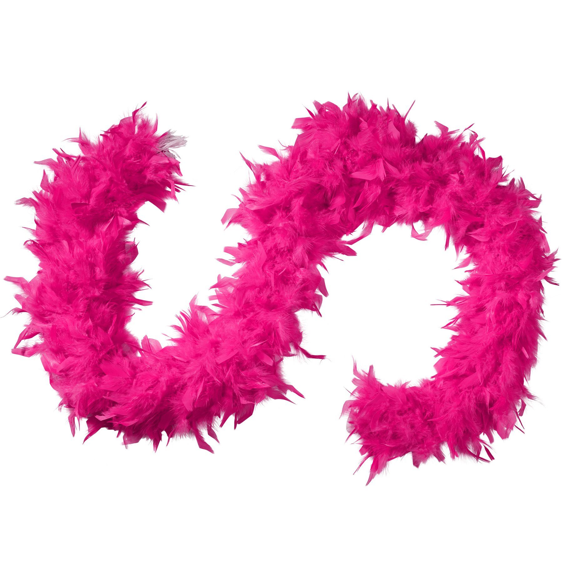 dressforfun Kostüm Faschingskleidung/Maskeradenverkleidung, in der Farbe pink, 180 cm, Gewicht: ca. 120 g, Schwarze Federboa mit echten Truthahnfedern