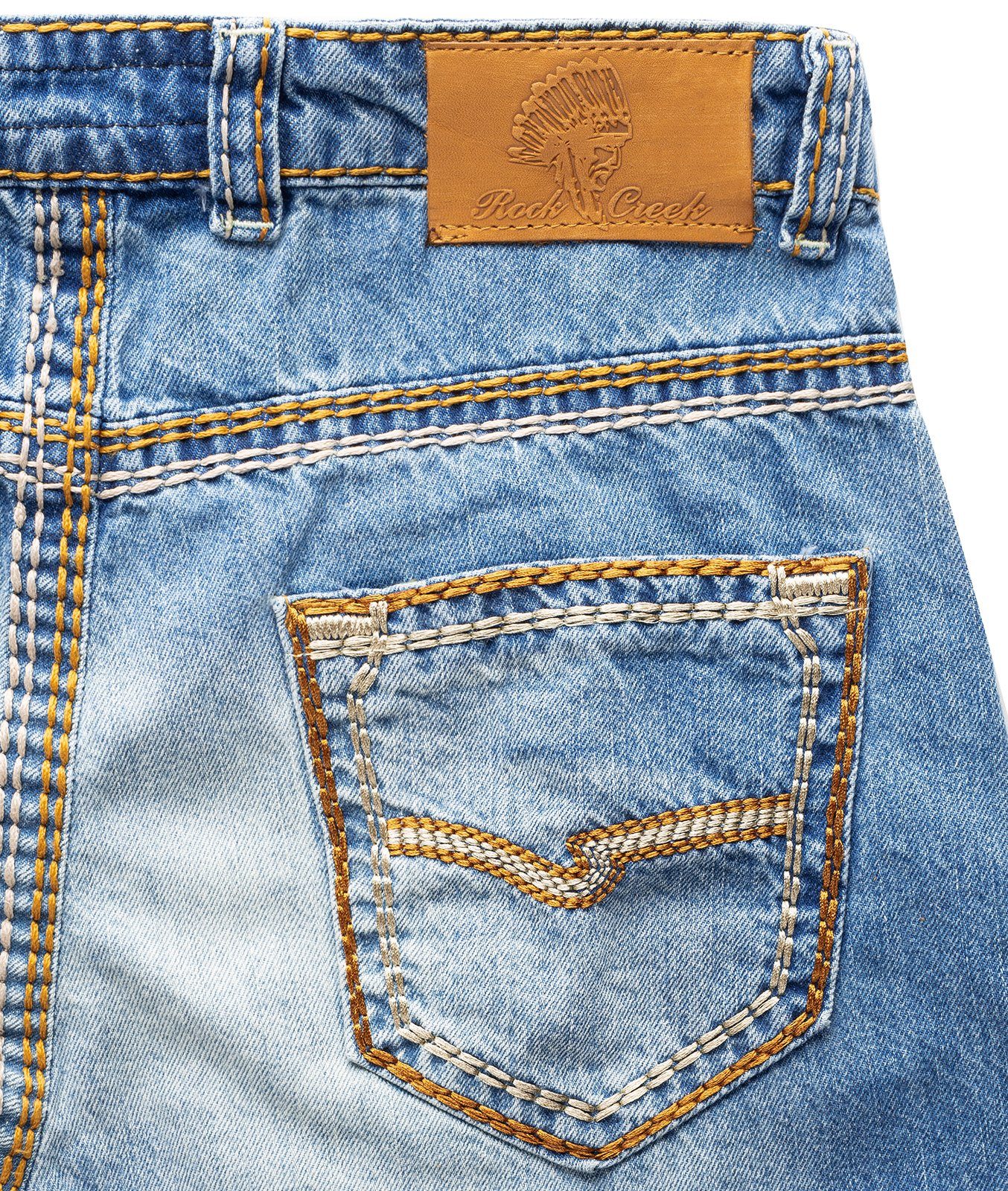 Rock Creek Jeansshorts Herren Jeansshorts Denim RC-2079