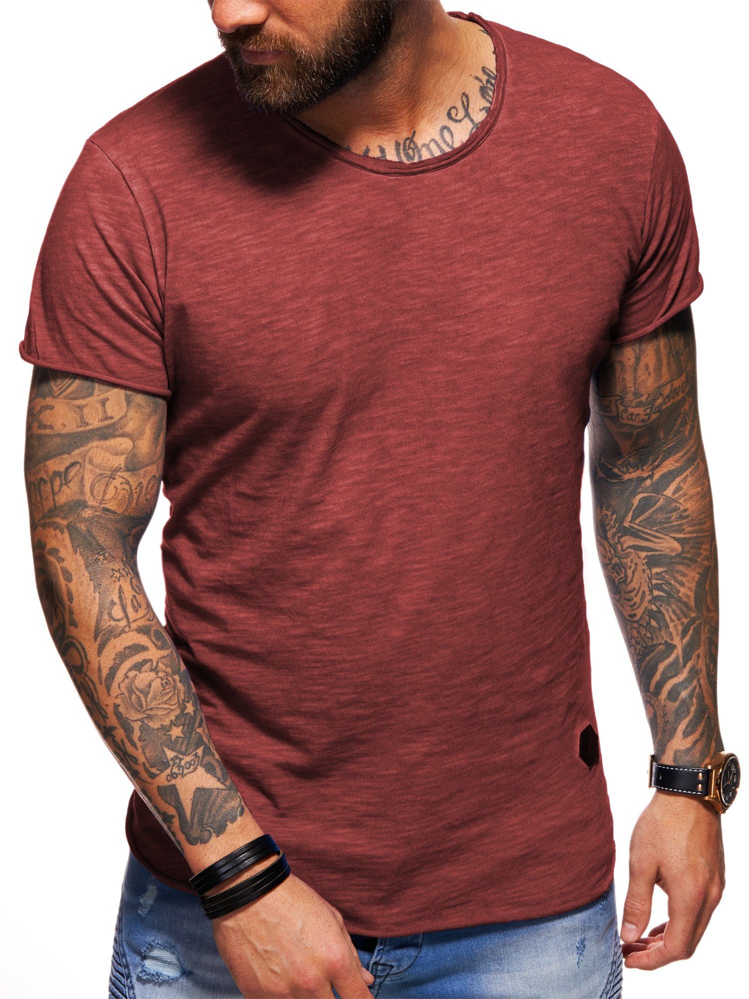 behype T-Shirt MSOHIO mit Rundhals-Ausschnitt Herren günstig online kaufen