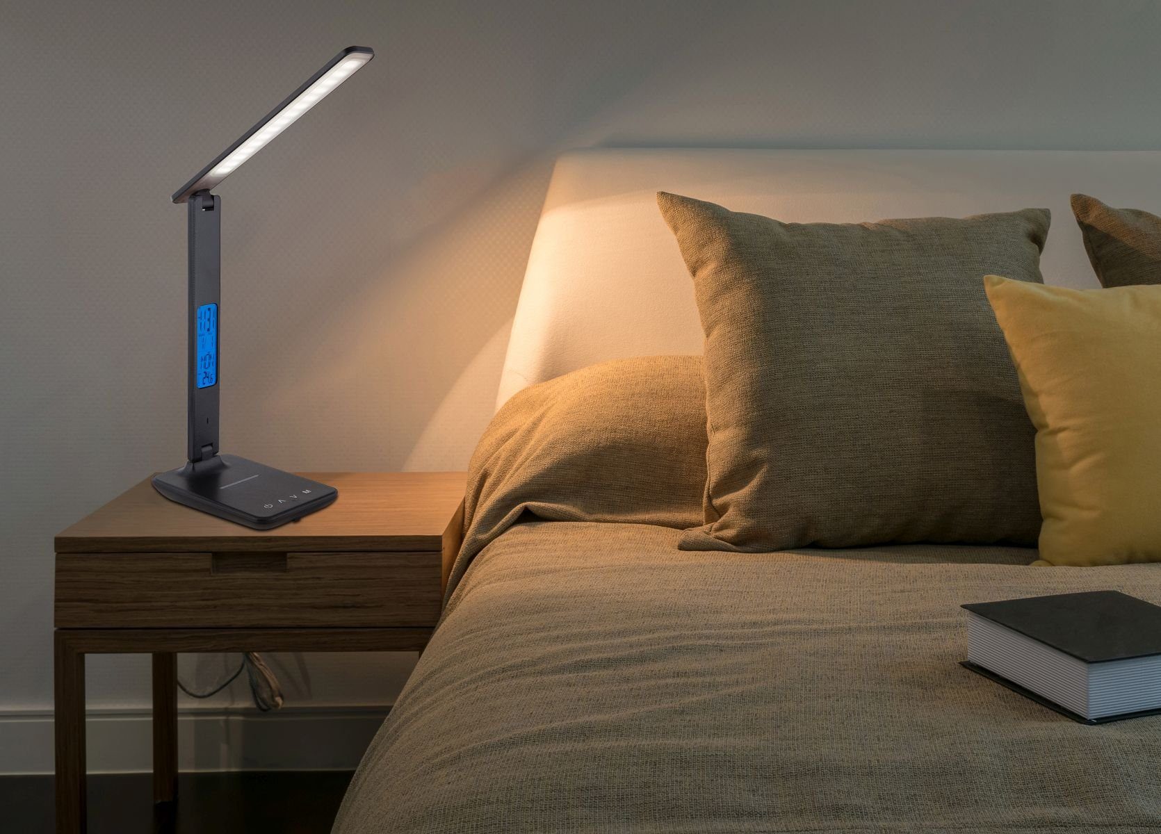 GLOBO Tischleuchte dimmbar Wohnzimmer Tischlampe LED Tischleuchte Globo Touchfunktion