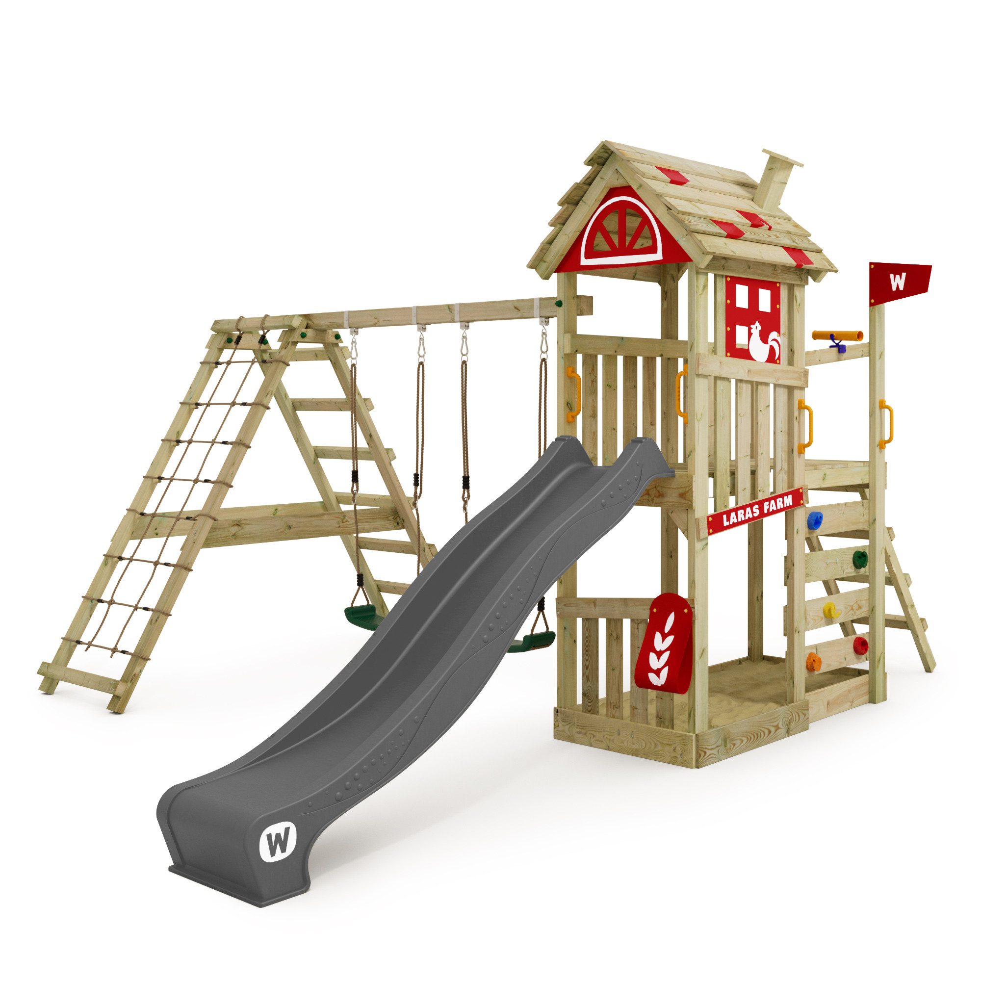 Wickey Spielturm FarmFlyer mit Rutsche, Anbaumodulen günstig online kaufen