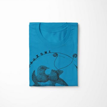 Sinus Art T-Shirt Evolution Herren T-Shirt Paradiesvogel