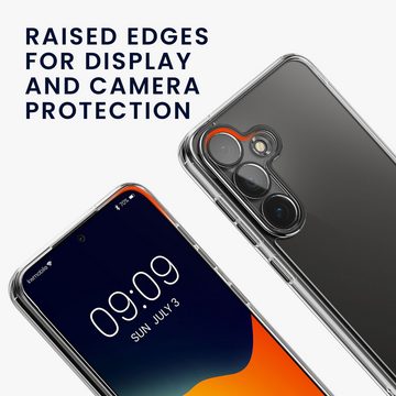 kwmobile Handyhülle Hülle für Samsung Galaxy S23 FE Kunststoff, Handyhülle mit Kameraschutz - Anti-Gelb Case Transparent