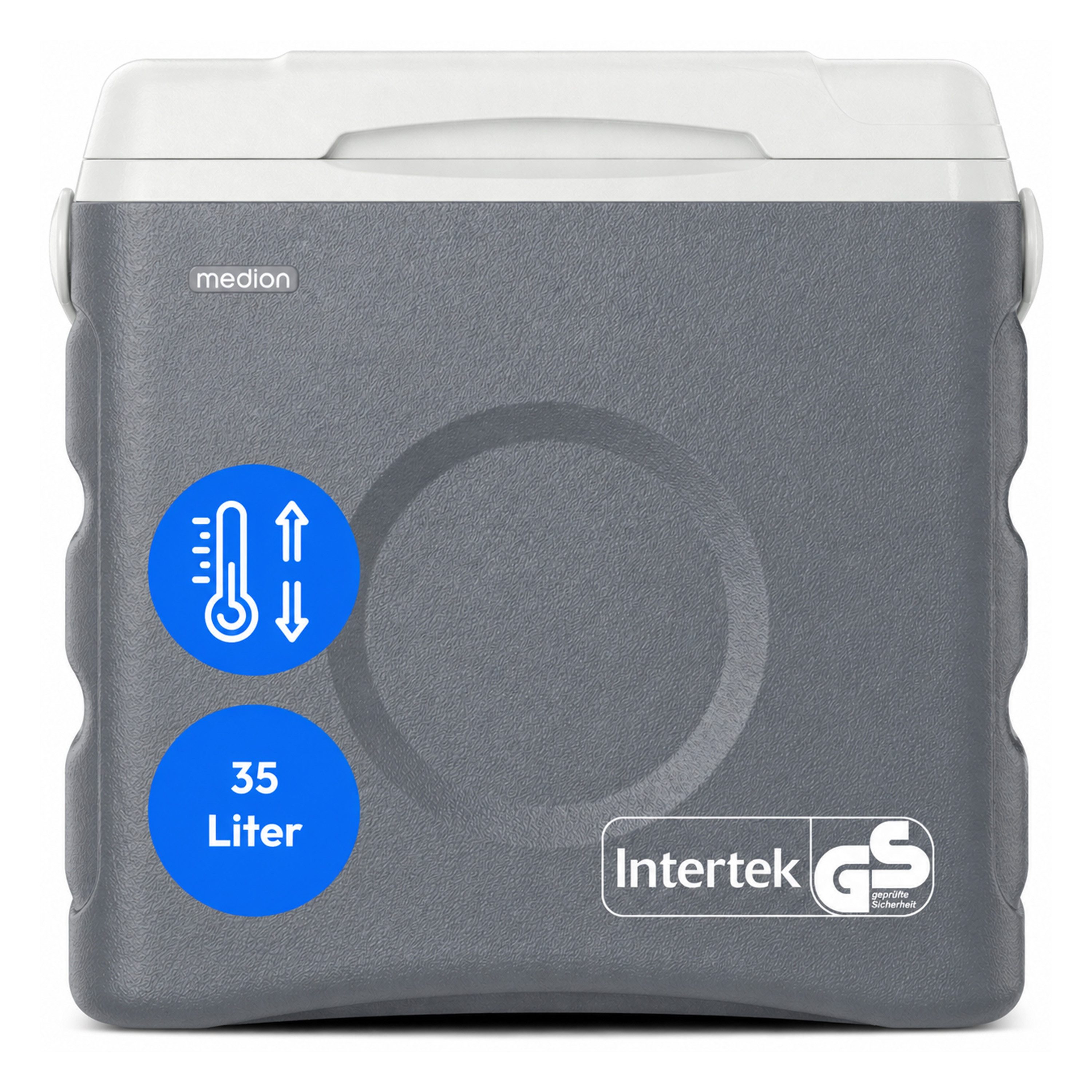 Medion® Kühlbox MEDION LIFE Thermoelektrische Kühlbox MD370030, 35 L, 12V 230V USB 5V, ECO Modus
