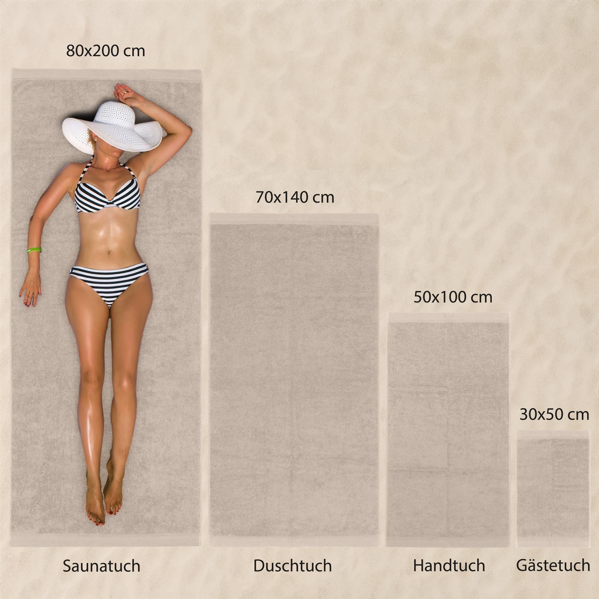 Hausfelder Handtücher Premium Duschtuch Farbmix 4er günstig online kaufen