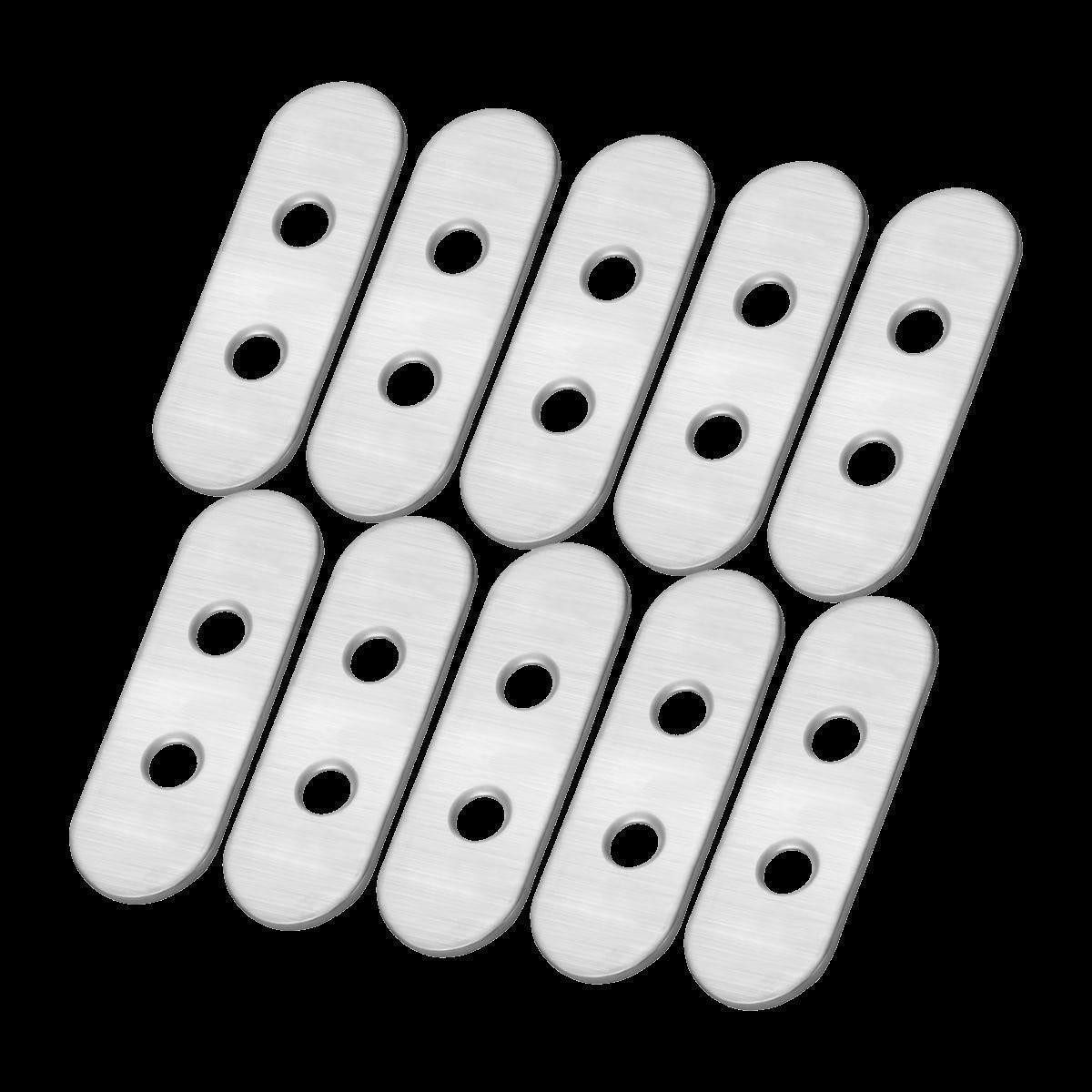 HOOZ Flachverbinder 10er Set Деревянный разъем aus Edelstahl mit der Размер 40 mm, verzinkt, (Set)