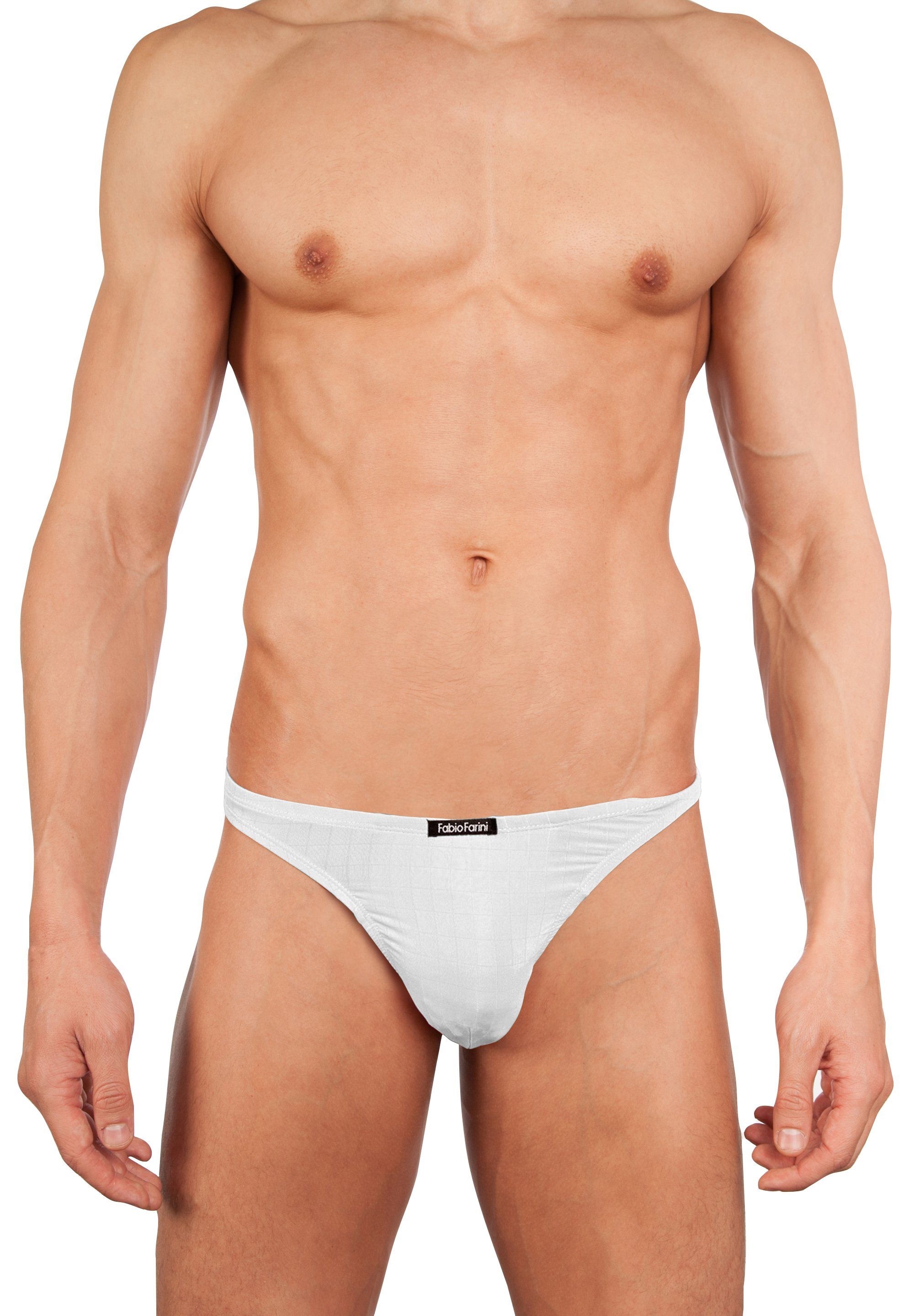 Fabio Farini String Herren Unterhosen - Männer Tangas aus atmungsaktiver Mi günstig online kaufen