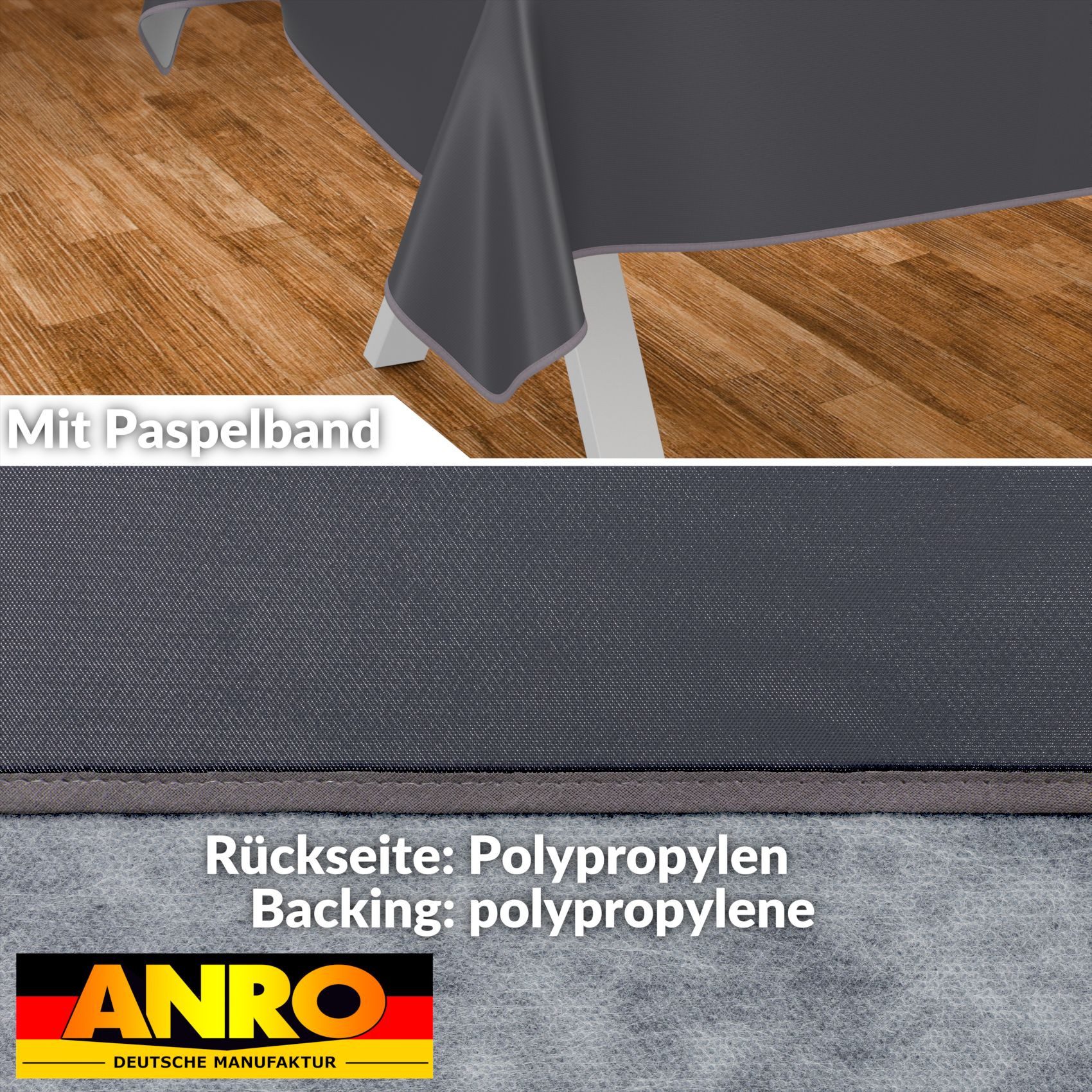 ANRO Tischdecke Wachstuch abwaschbar UNI Tischwäsche günstig online kaufen