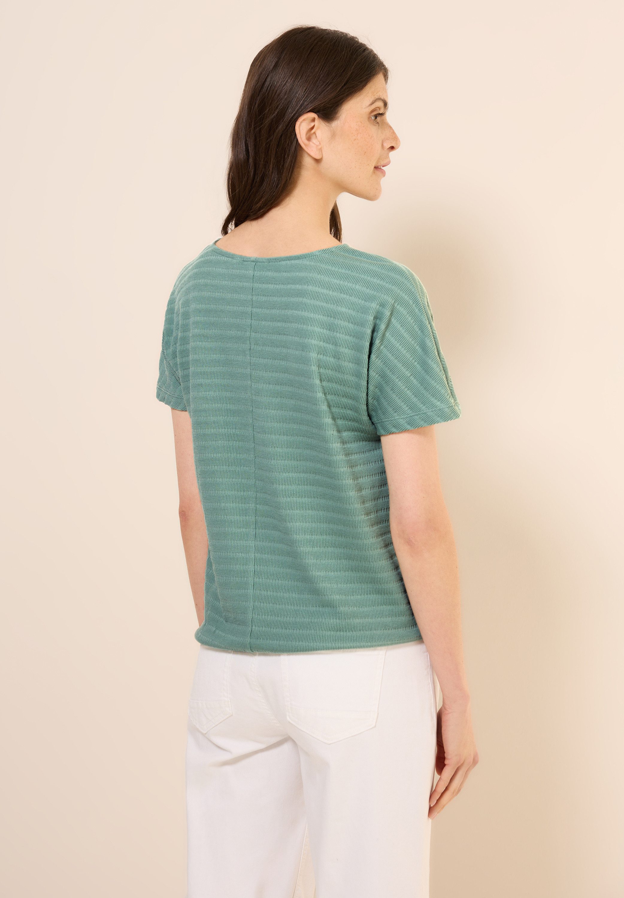 CECIL T-Shirt mit Knoten am Saum günstig online kaufen