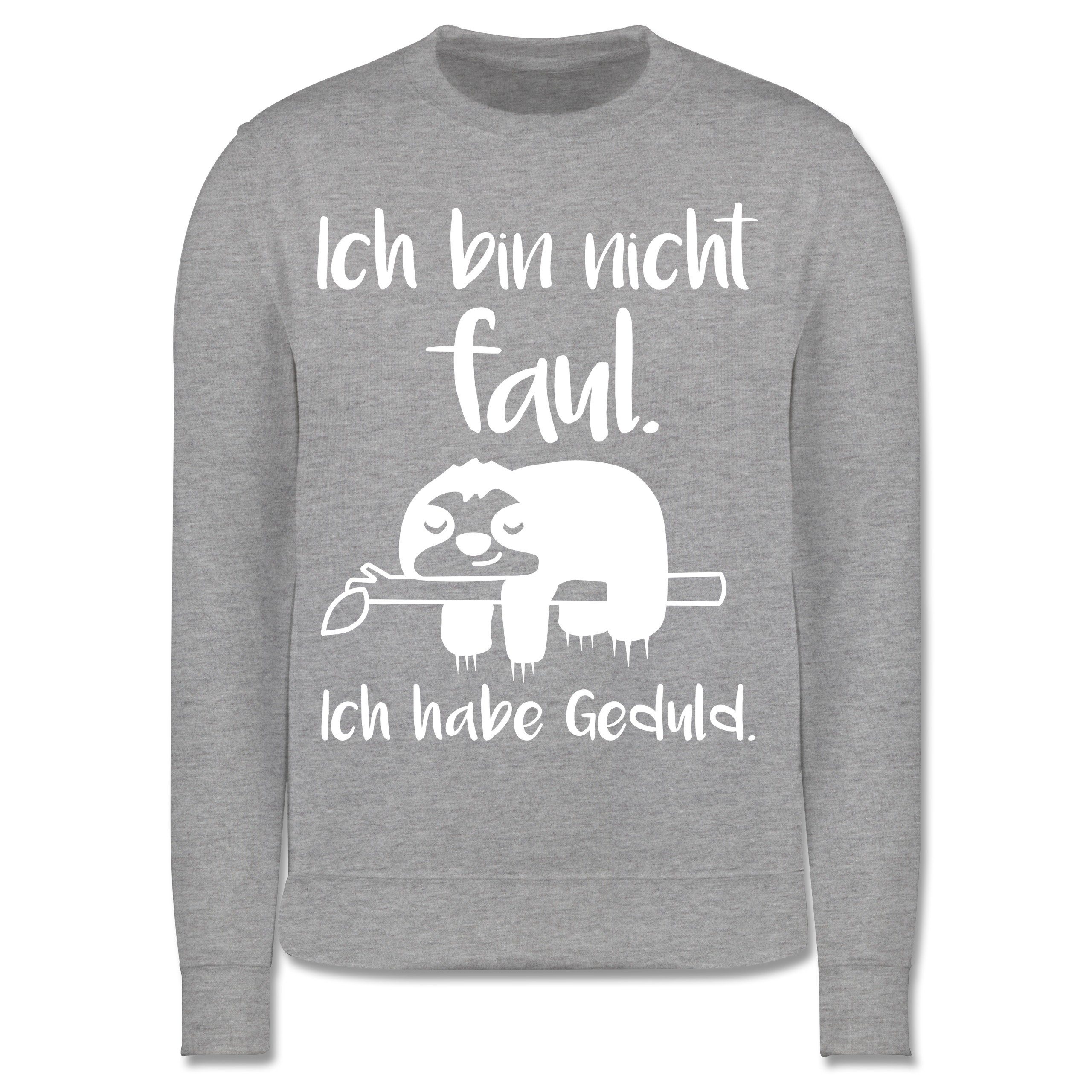 Shirtracer Sweatshirt »Ich bin nicht faul weiß Sprüche Kinder