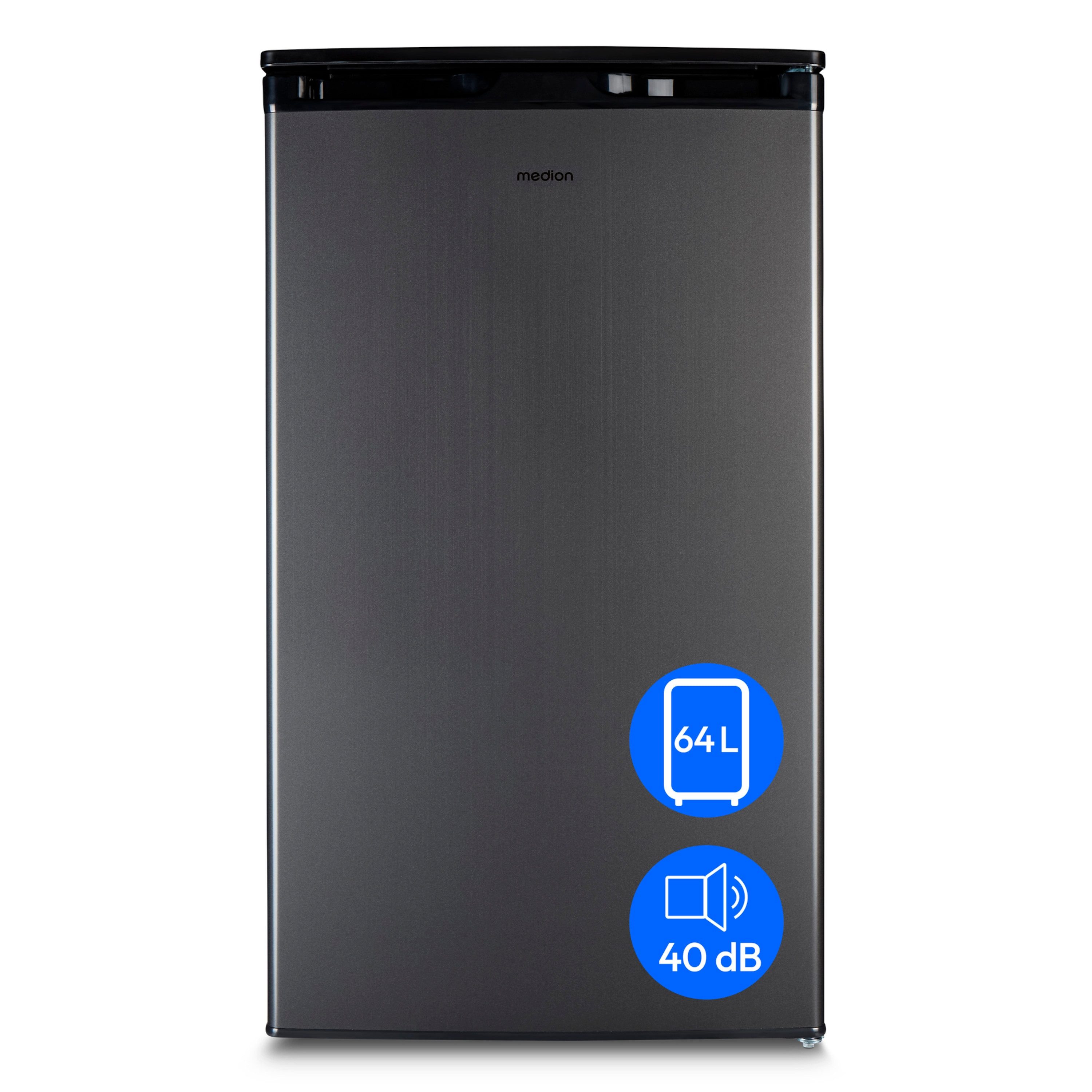 Medion® Gefrierschrank MD37688, 84 cm hoch, 48 cm breit, 64 Liter, 3 transparente Schubladen, Türanschlag wechselbar