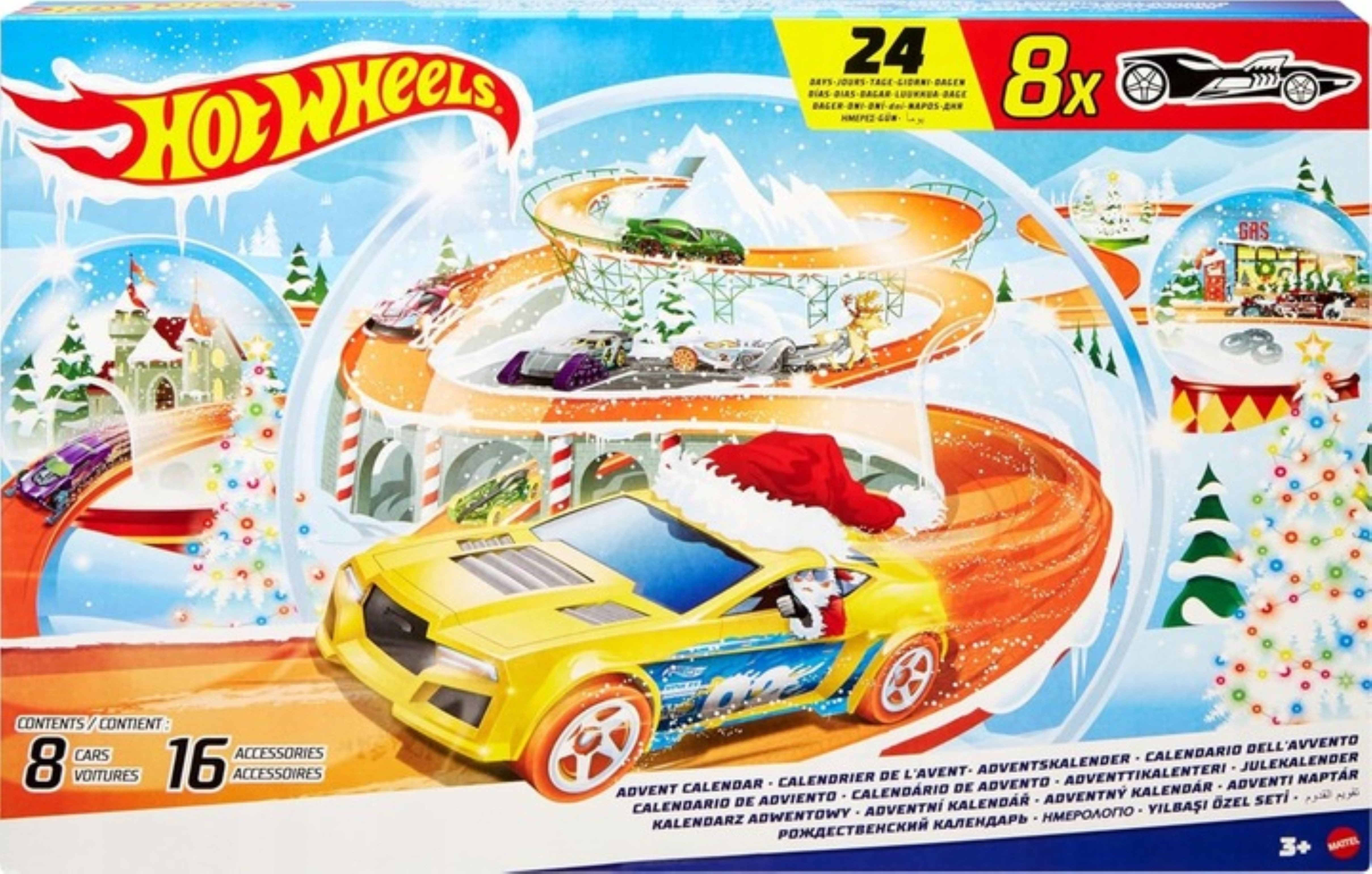 Hot Wheels Календарі Hot Wheels Календарі – 8 Autos + 16 Zubehörteile (1-tlg)