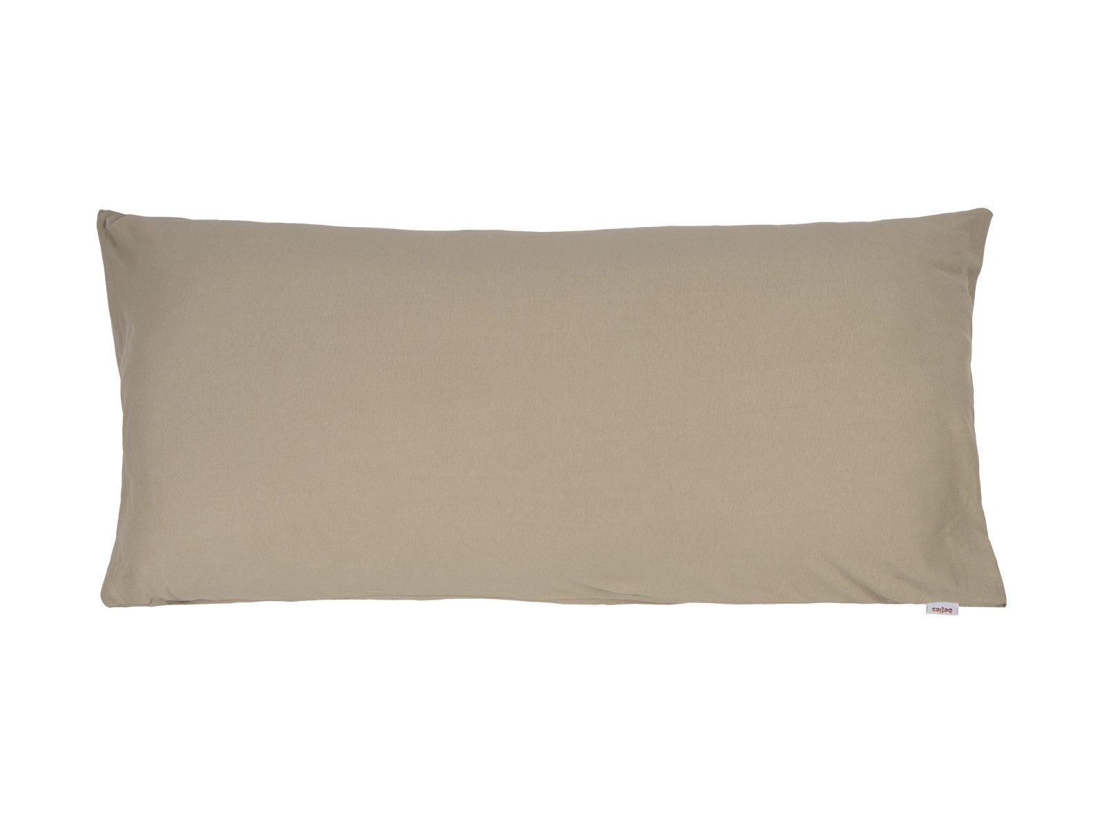 beties Kissenbezüge BasicSoft, (1 Stück), ca. 40x80 cm Jersey 100% Baumwolle (plaza-taupe)
