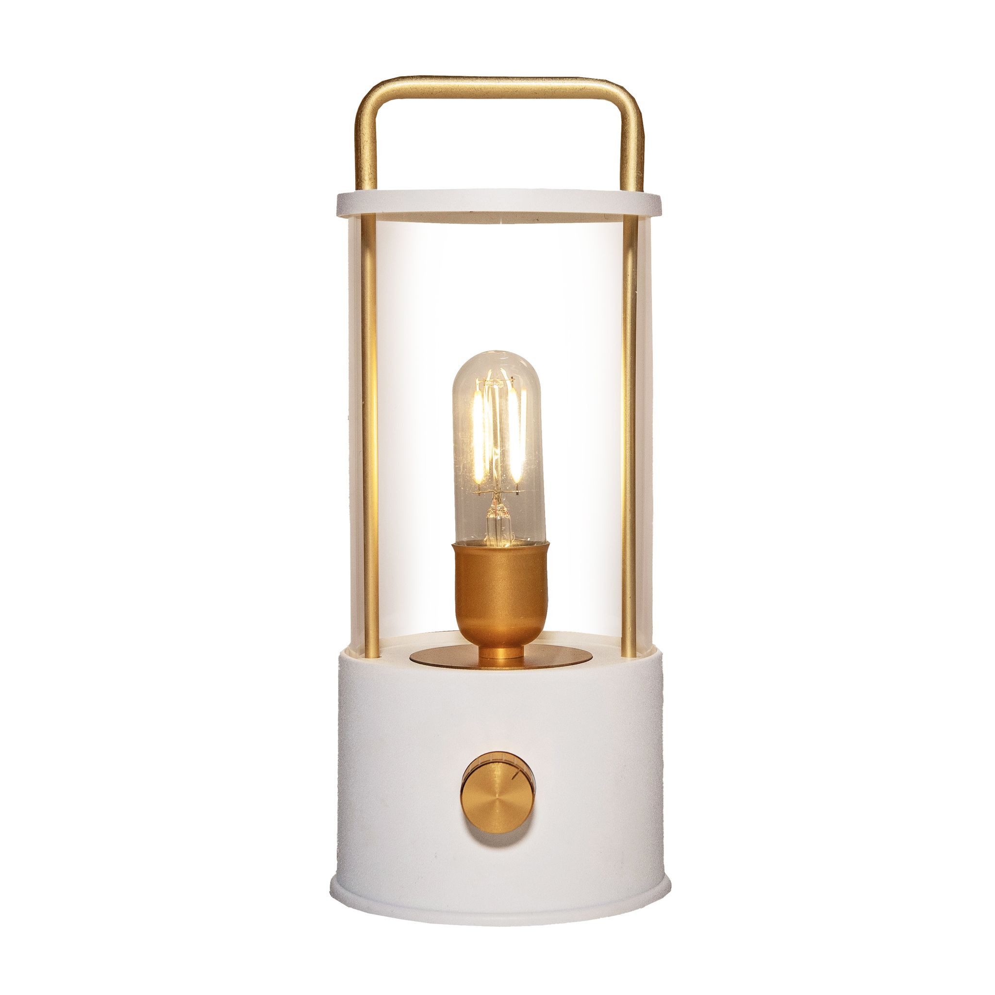 Coen Bakker Deco BV LED Laterne Tischlampe Dimmbar Akku In-/Outdoor IP44, LED fest verbaut, Warmweiß