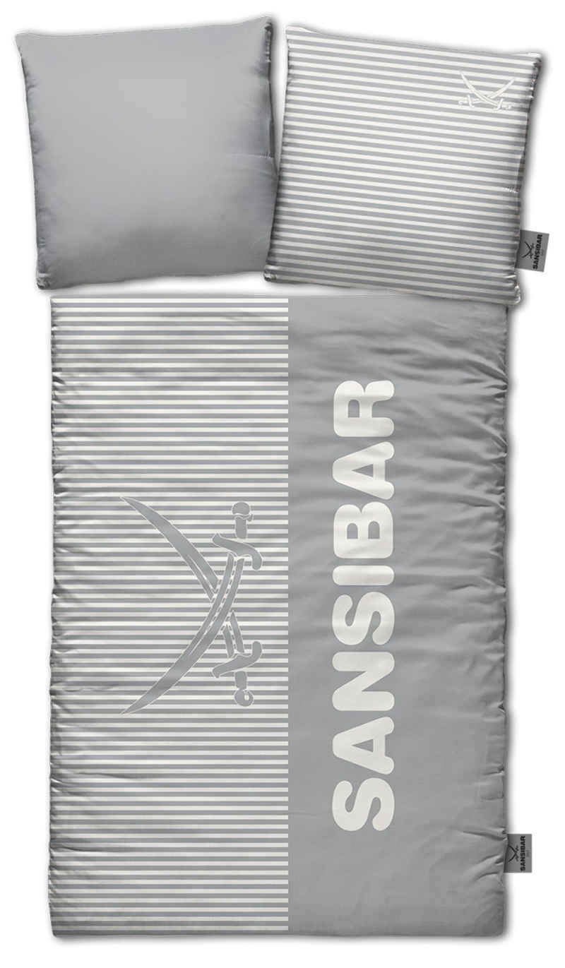 Bettwäsche Sansibar Bettwäsche Set "Ocean Breeze" (2-tlg), Sansibar, hochwertiger Digitaldruck, hautfreundlich, verdeckter Reißverschluss