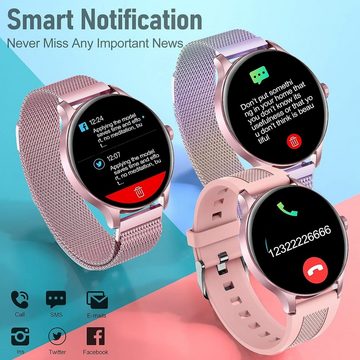 BOCLOUD Smartwatch (1,45 Zoll, Android iOS)