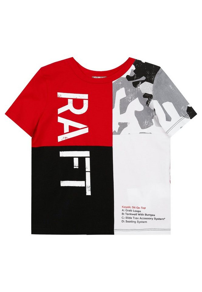 Gulliver T-Shirt mit trendigem Color-Blocking-Print, Besonders bequem durch  klassischen Rundhalsausschnitt