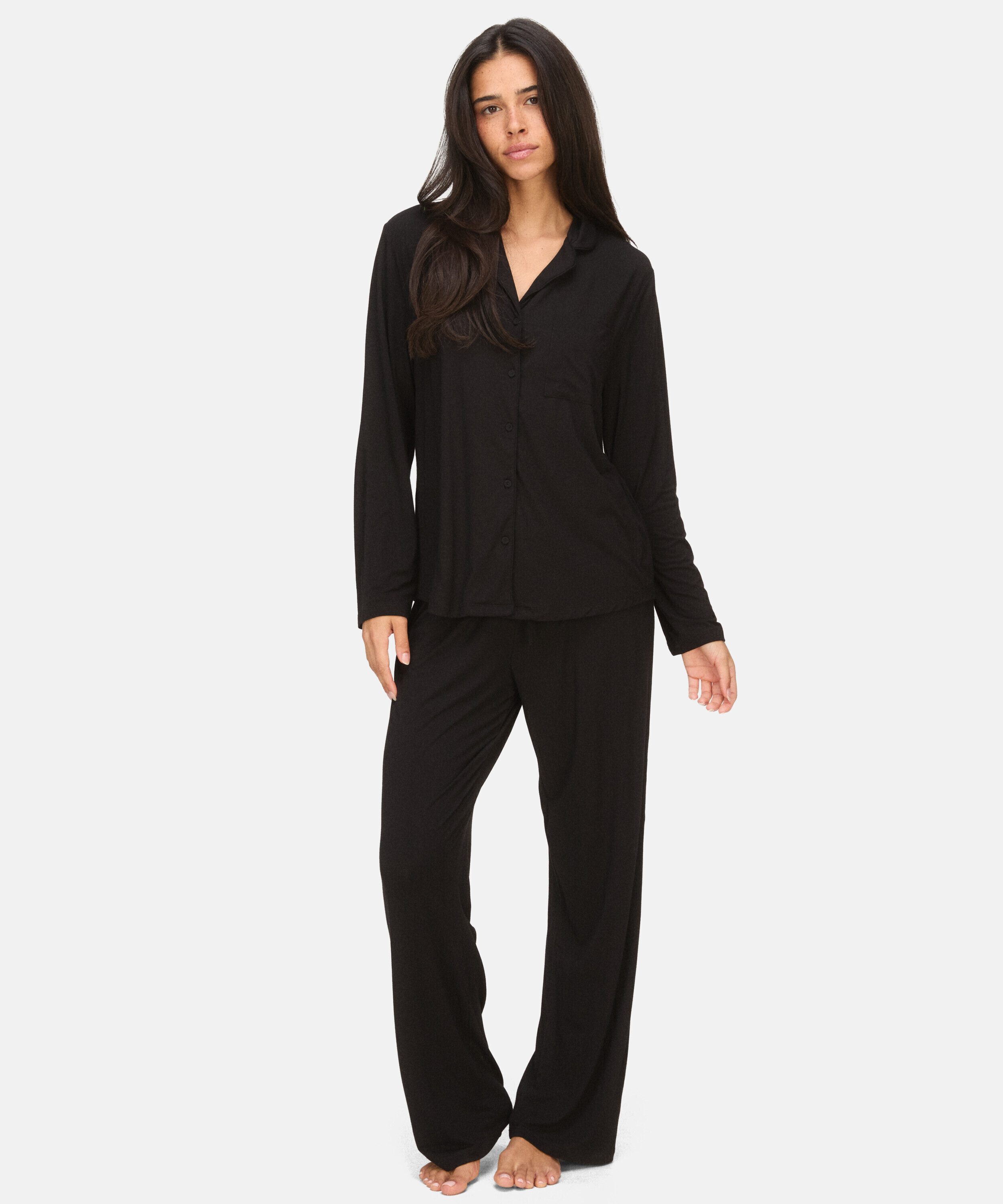 Hunkemöller Pyjama Essential Jersey Long-Sleeved Jacket – Bild 3 von 5