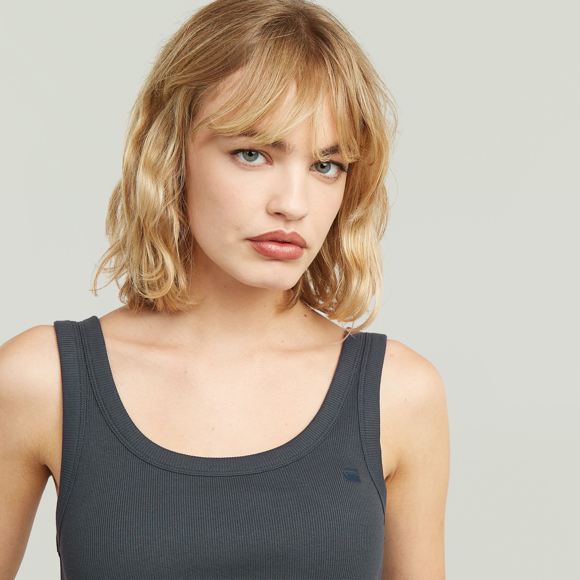 G-STAR Ripptanktop Slim Rib Tank wmn aus Baumwolle mit Stretch