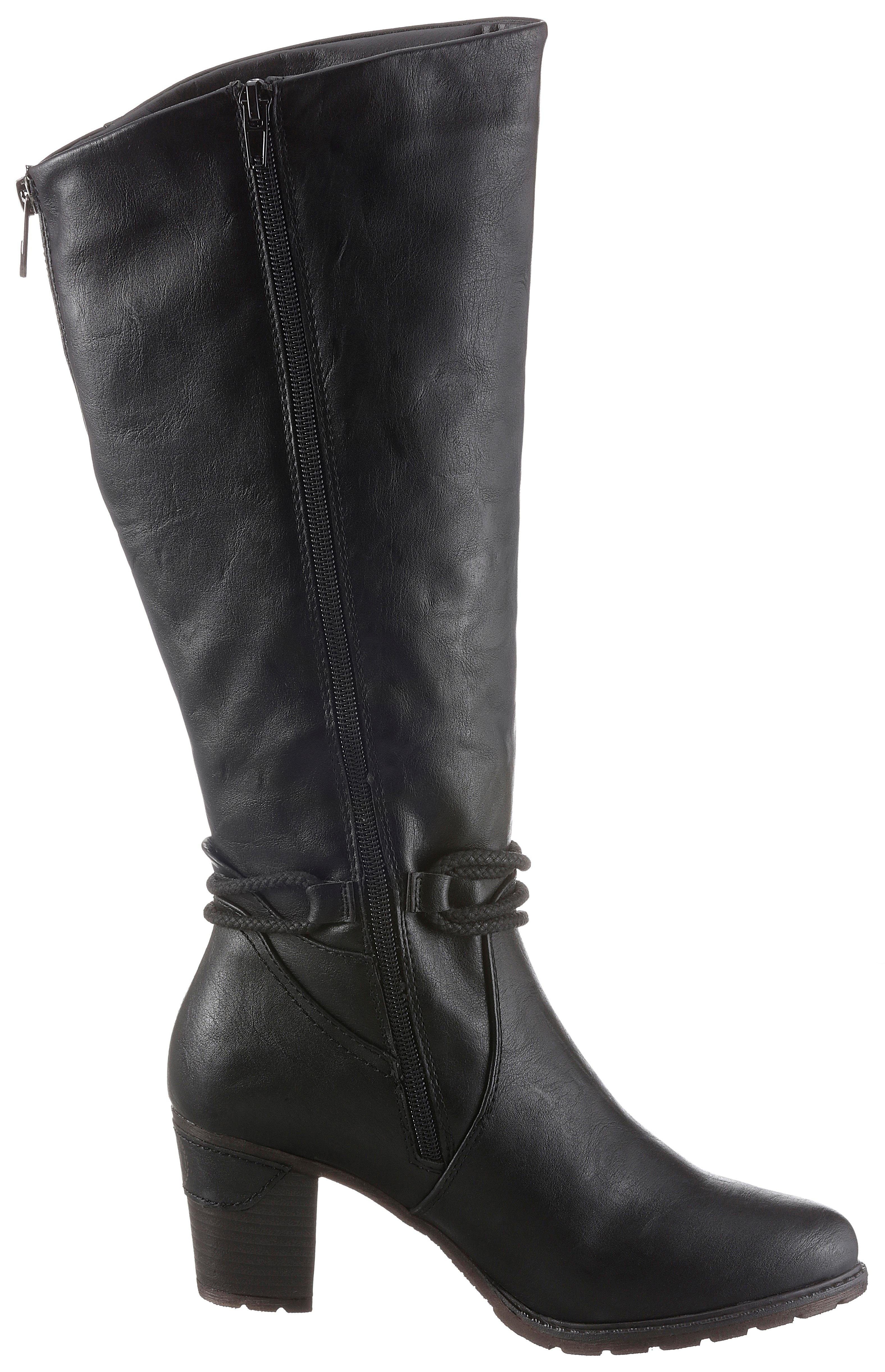 Rieker, Langschaftstiefel, mit Zierbänder, XL-Schaft