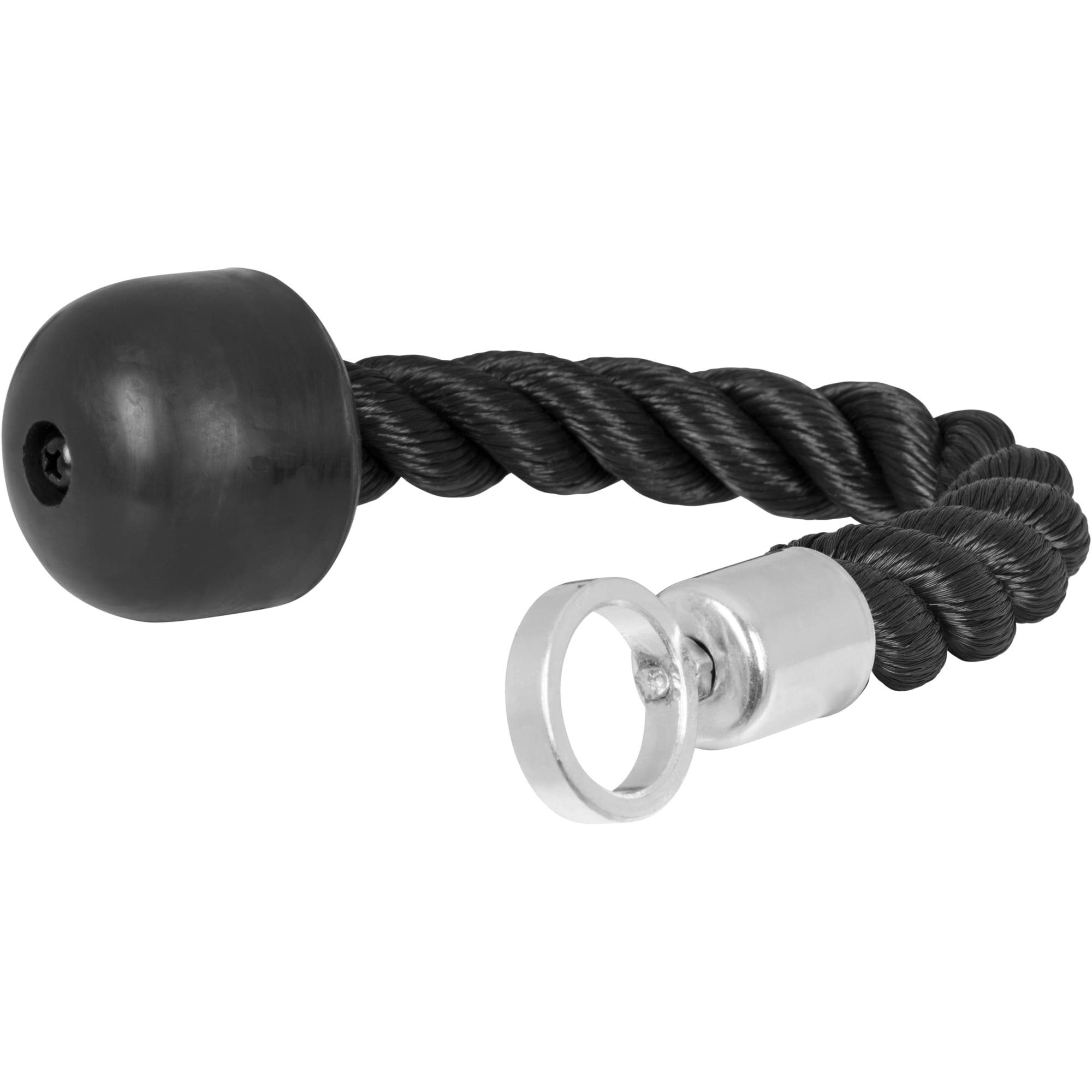 GORILLA SPORTS Einhand, inkl. Drehgelenk, 30 cm, bis 120 kg Belastbar,  Nylon, Schwarz Trizepsseil (1-tlg)