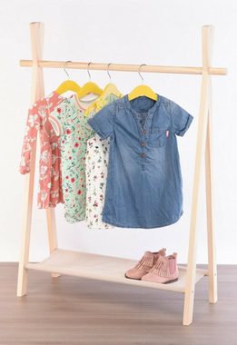 Kleiderständer Lotti Kleiderständer für Kinder Garderobe Kleiderstange mit Ablage Holz 100x80x30 cm, (1 St), mit Ablage möglichkeit