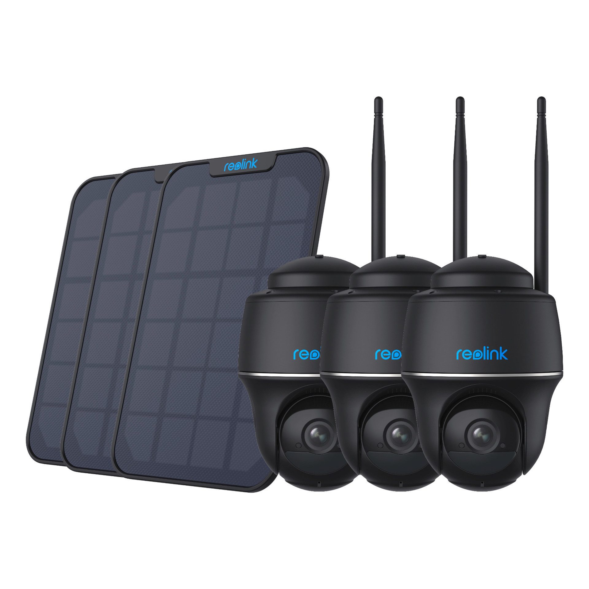 Reolink Überwachungskamera Argus Serie B430 - 5MP Überwachungskamera Aussen Akku Wi-Fi Pan & Tilt (Außenbereich, Personen-/Fahrzeug-/Tiererkennung, Farb-Nachtsicht, 2-Wege-Audio)