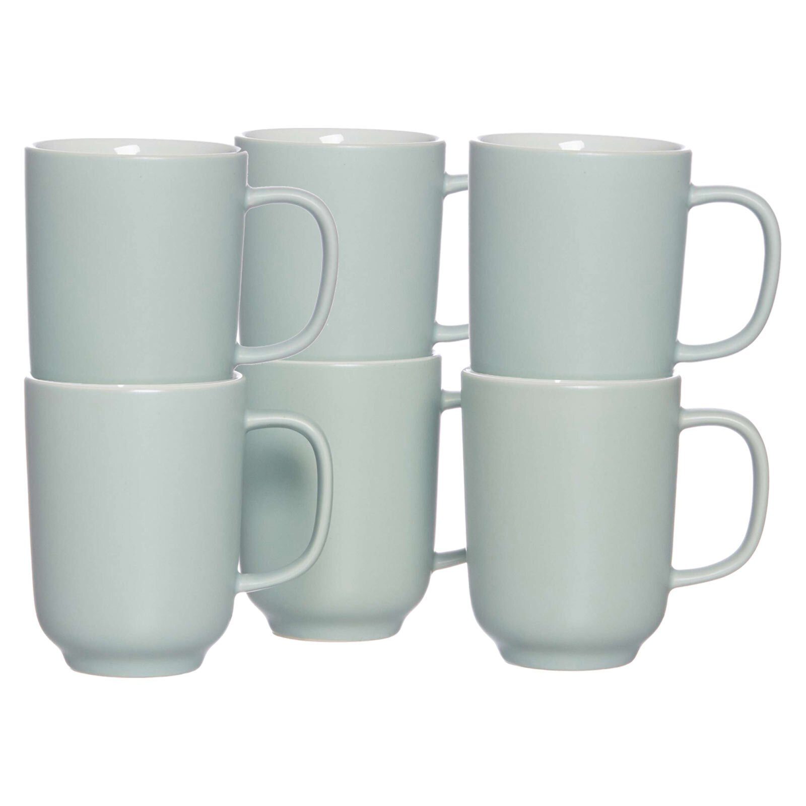 Ritzenhoff & Breker Becher Jasper Kaffeebecher 285 ml 6er Set, Keramik mint