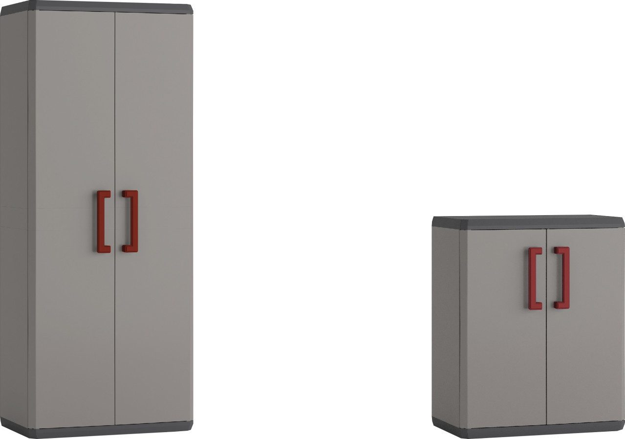 Keter Mehrzweckschrank Keter Kunststoffschrank Quadra 166 x 68 x 39 und