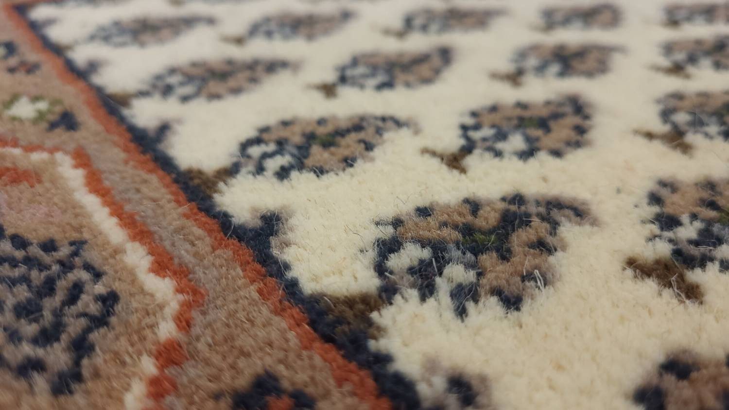 Rug Studios Teppich BIKANER MIR, Rechteckig, Höhe: 16 mm, Handgeknüpft, 90 x 160 cm, Beige