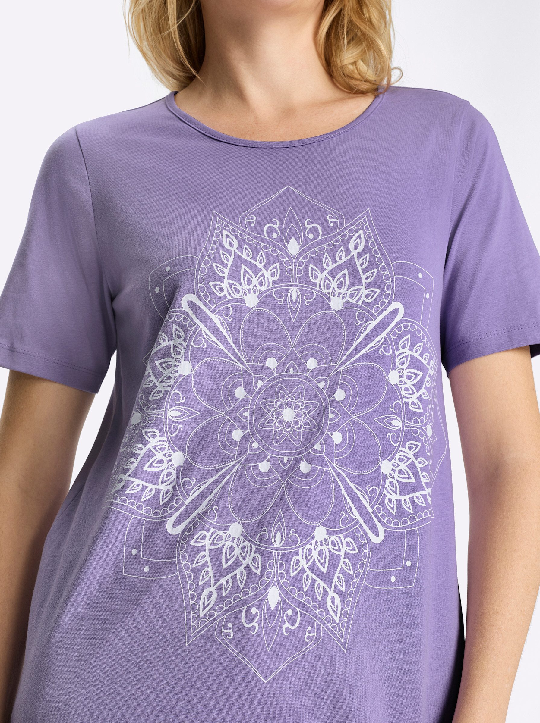 Sieh an! T-Shirt Longshirt Kurzarm