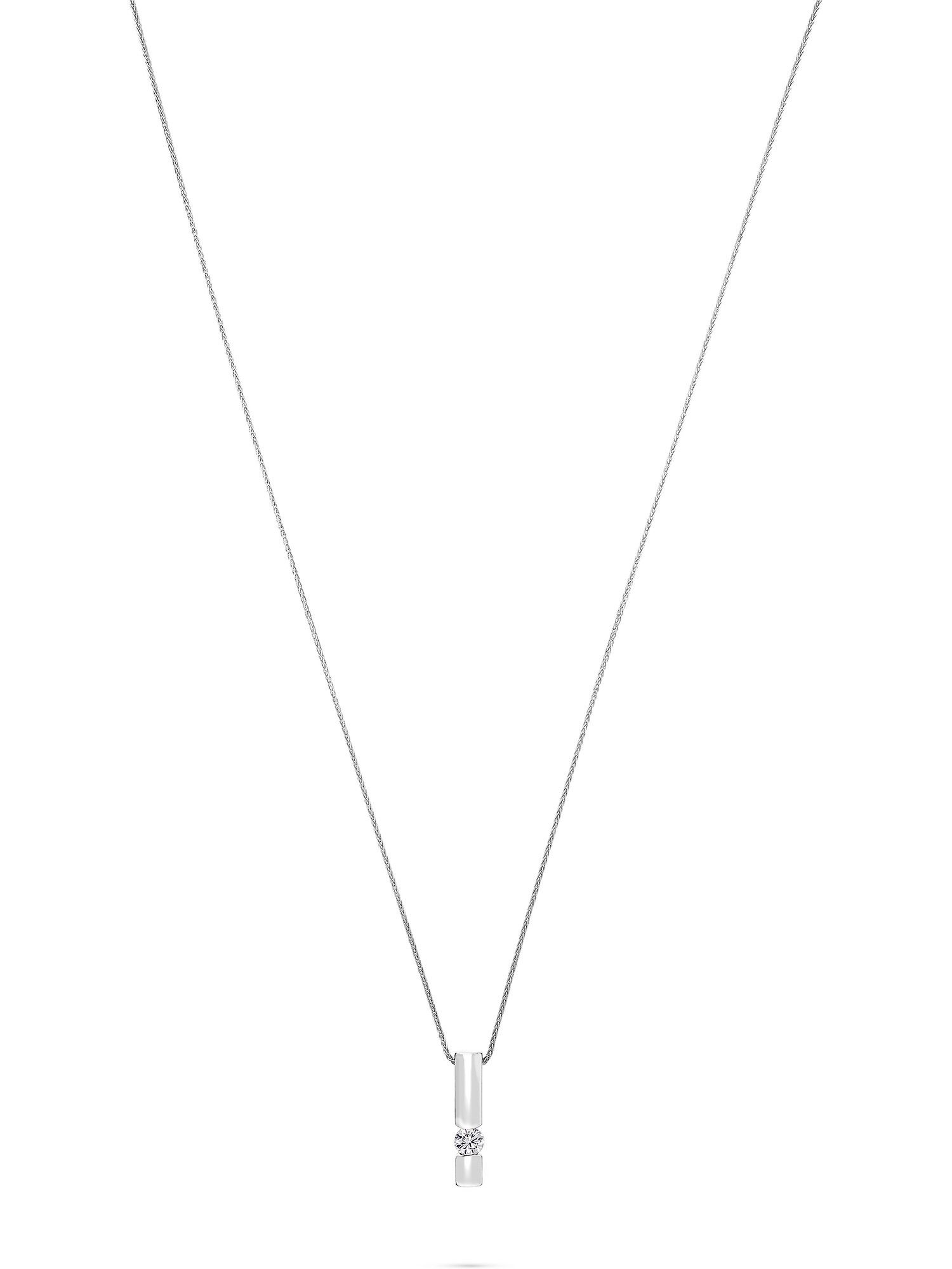 CHRIST Collier CHRIST Damen-Kette 585er Weißgold 1 Diamant
