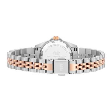 Rhodenwald & Söhne Quarzuhr Cassina silber/roségold, mit Edelstahl-Armband