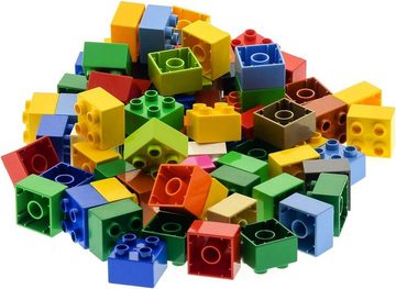 LEGO® Spielbausteine Duplo: 70x 2x2 Bausteine, bunt gemischt