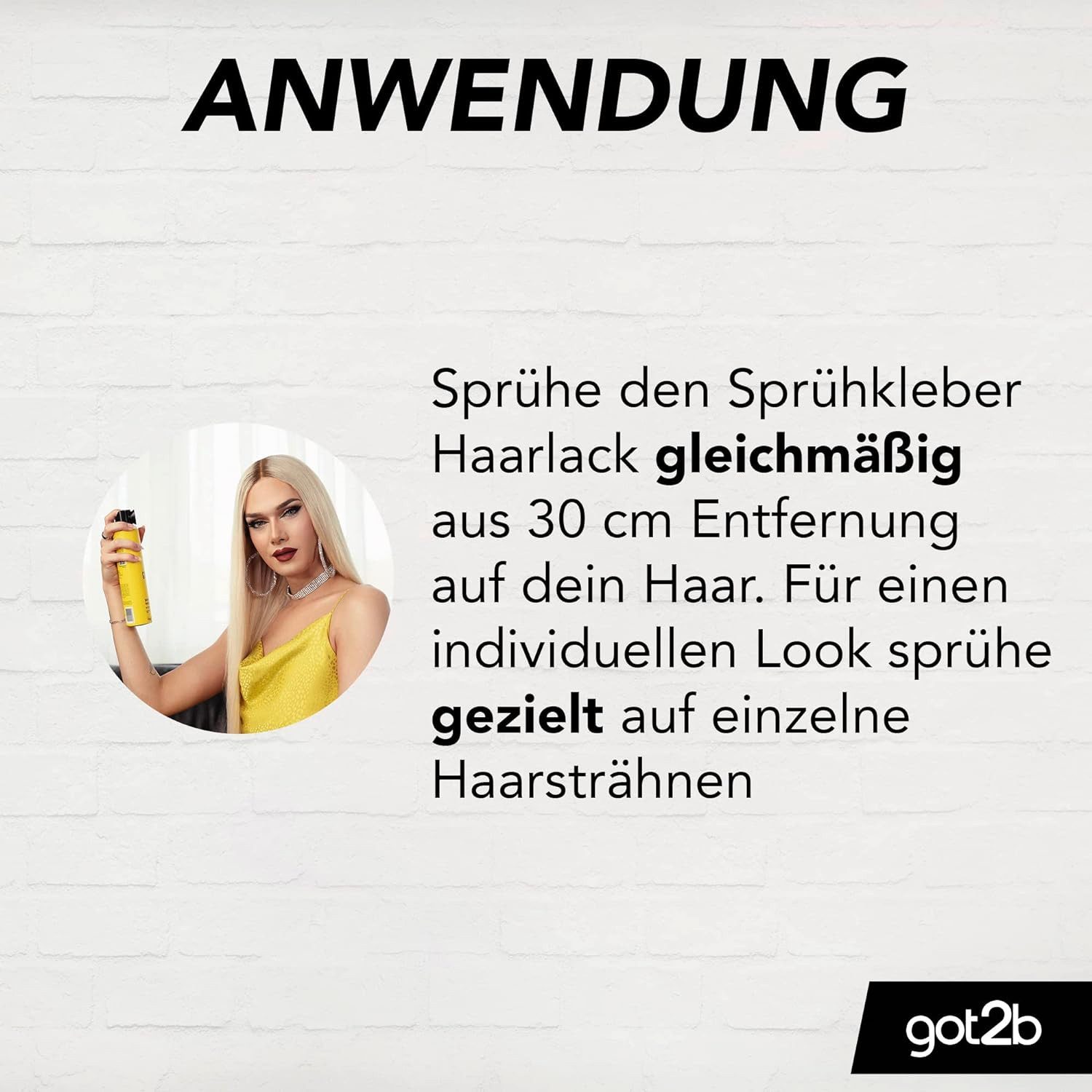 got2b Haarspray 300 ml Haarlack Sprüh Kleber, 1-tlg., Für ultra starke Haarstylings, bis zu 72 h