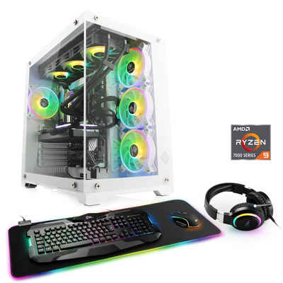 CSL Aqueon A99271 Extreme Edition Gaming-PC (AMD Ryzen 9 7950X3D, AMD Radeon RX 7900XTX, 64 GB RAM, 2000 GB SSD, Wasserkühlung)