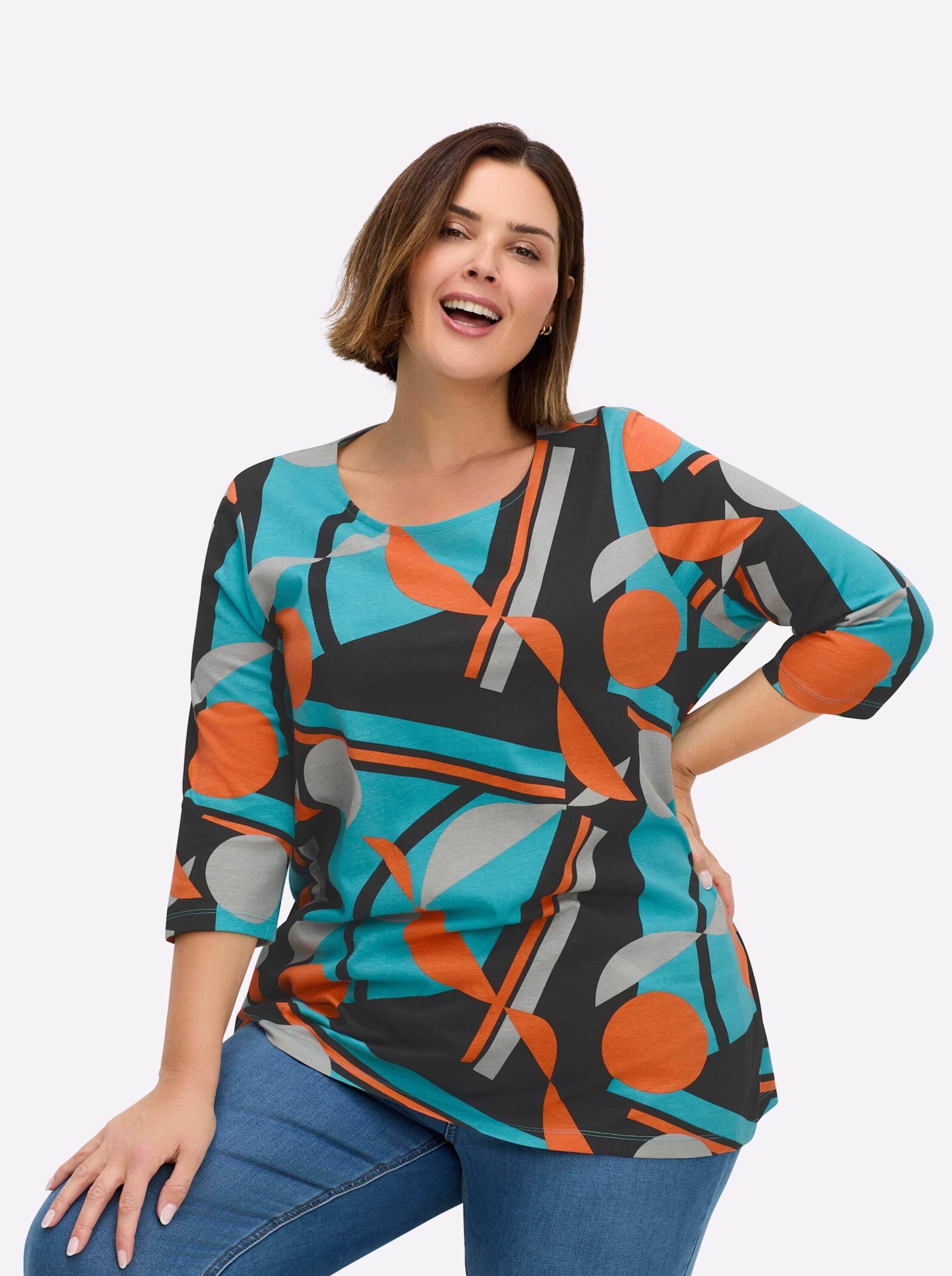 Sieh an! T-Shirt Longshirt 3/4-Arm günstig online kaufen