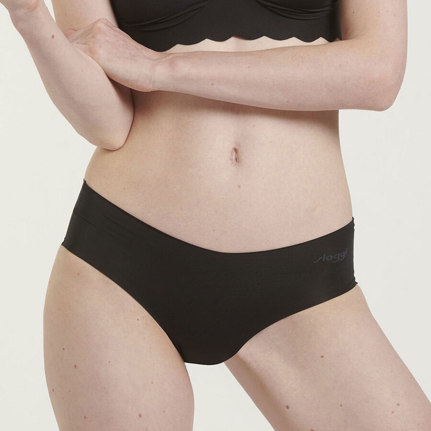 sloggi Hipster zero Microfibre (2-St) saumlose Abschlüsse, Wellenkante, kein Abzeichnen, im 2er Pack