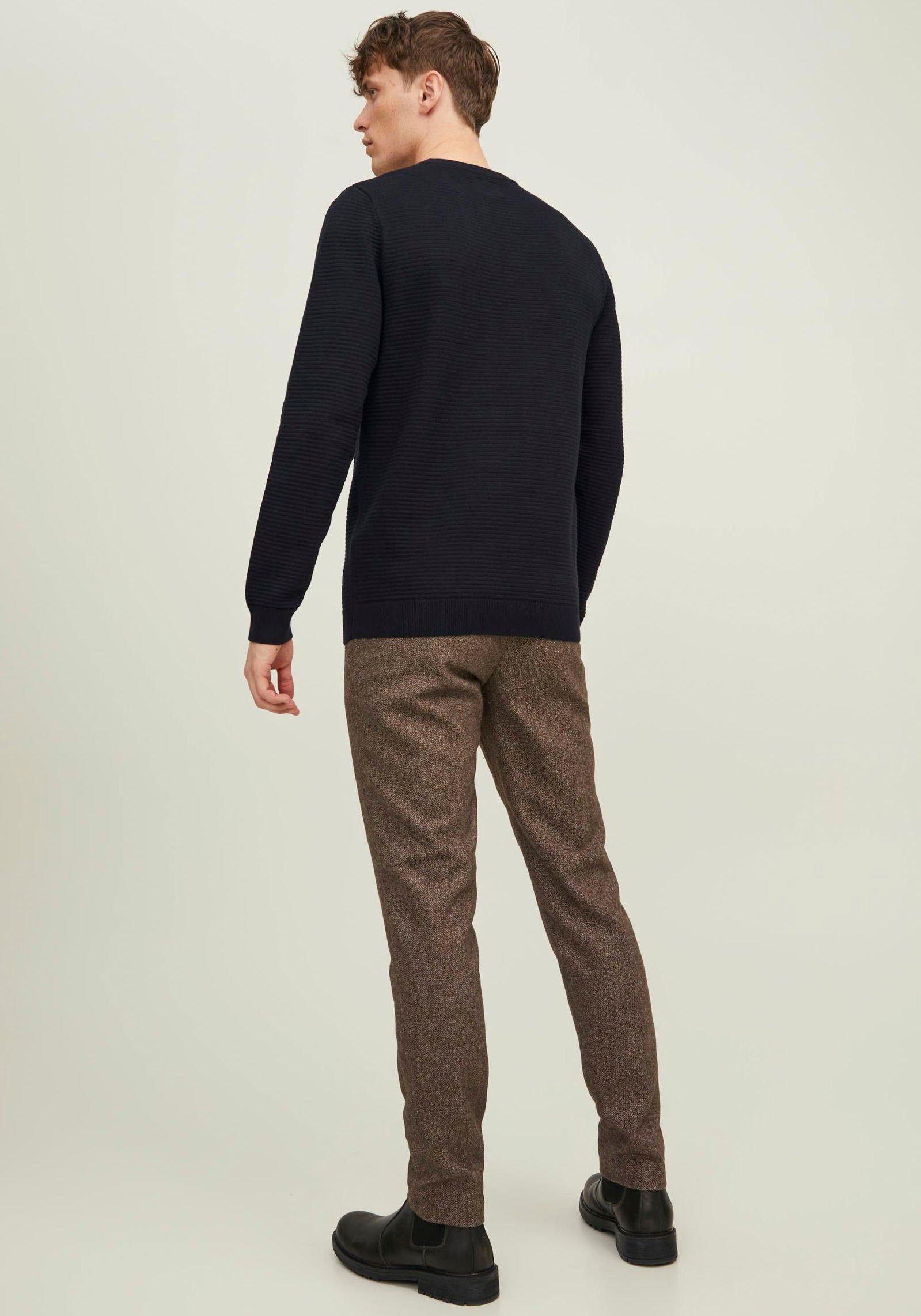 ROLL & HILL Jones KNIT schwarz Rundhalspullover Jack NECK