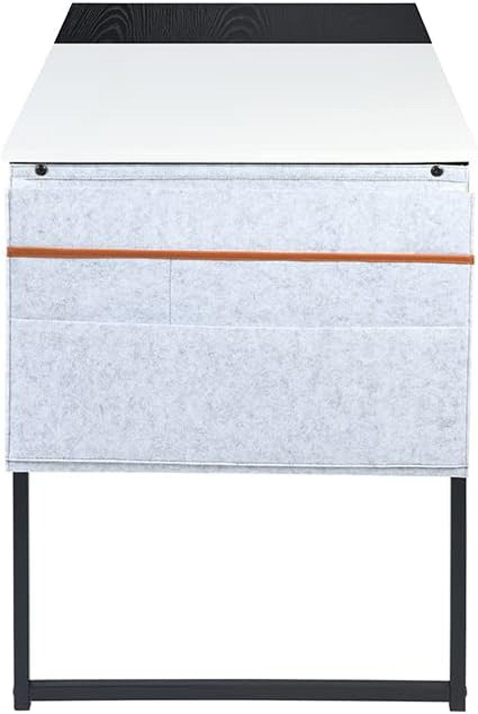 Coonoor Schreibtisch einfacher Bürotisch Bürotisch, cm, omputertisch, Schwarz-weiß Aufbewahrungstasche mit 120x60x74 Aufbau
