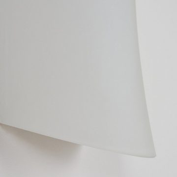hofstein Wandleuchte »Bagnara« Wandlampe aus Glas in Weiß, ohne Leuchtmittel, Wandspot mit Up&Down-Effekt, 1xE14, mit Lichteffekt