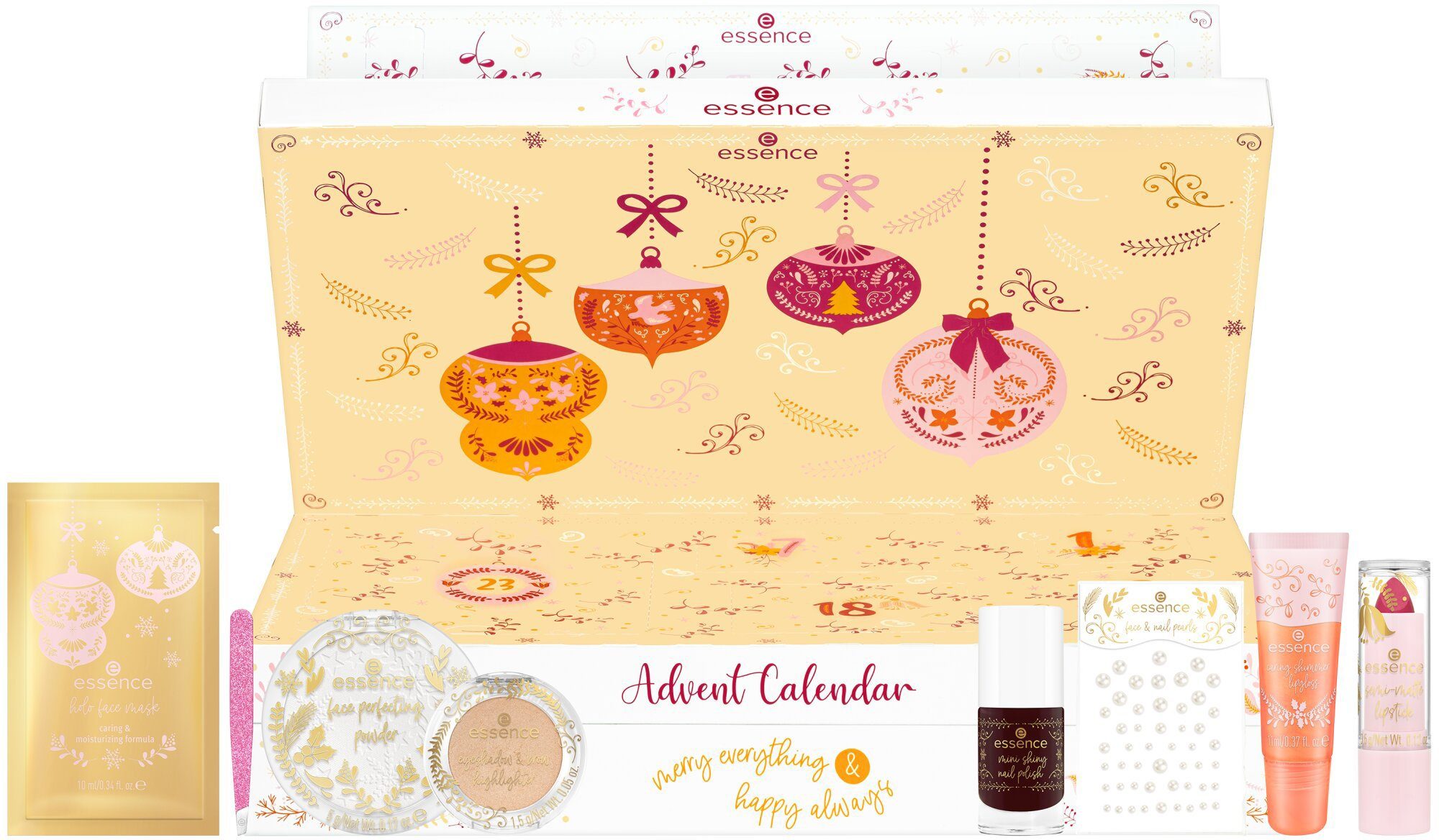 Essence & merry Calendar Adventskalender 24-tlg) Advent everything happy always (Set,