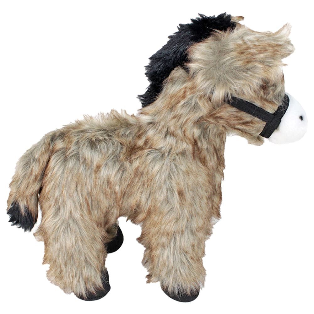 BEMIRO Tierkuscheltier Esel Plüsch mit Kunststoffaugen - steht allein - ca. 26 cm