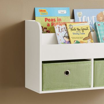 SoBuy Wandregal KMB81, Kindergarderobe Kinderregal Bücherregal für Kinder Wandgarderobe