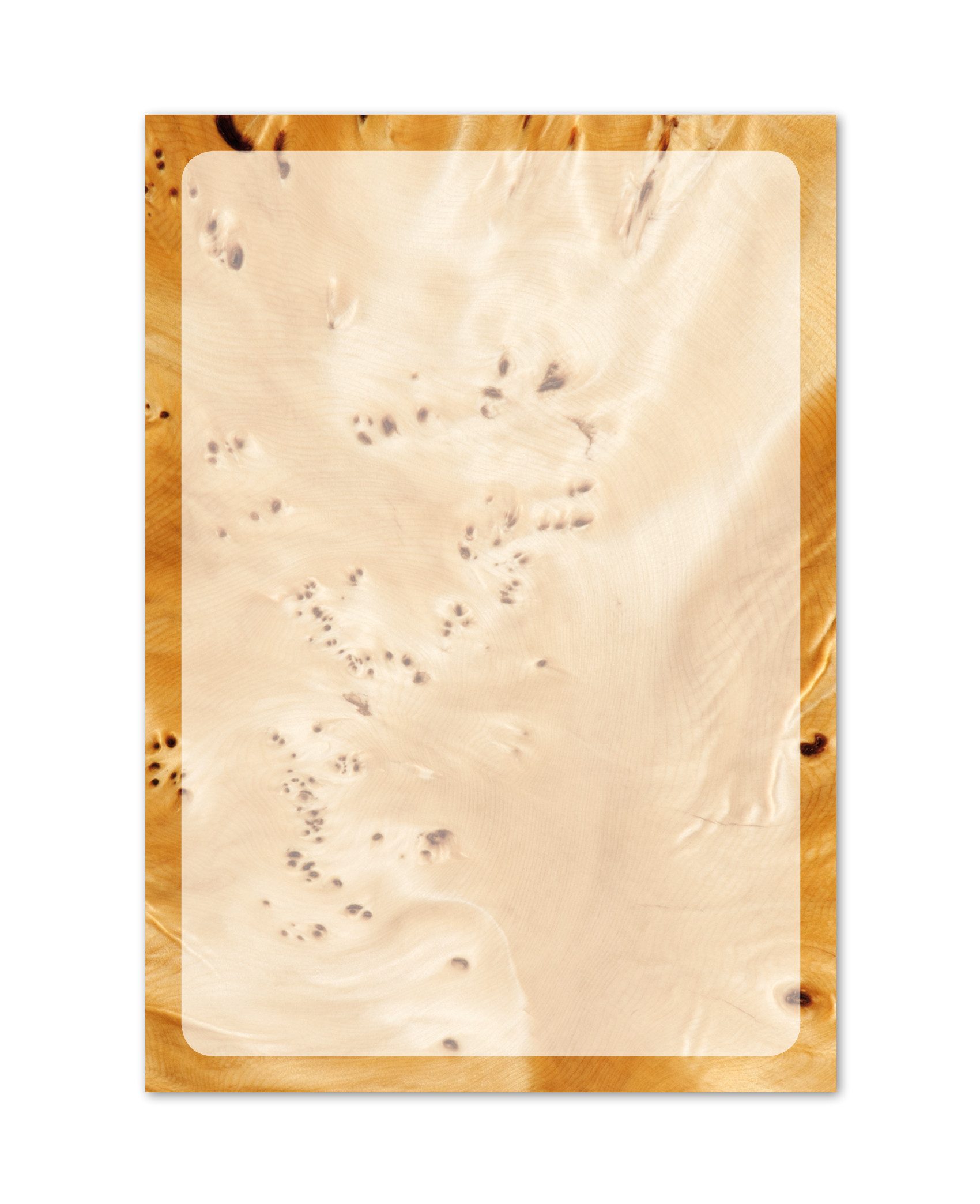 Briefpapier Motivpapier Holzoptik, Holzmaserung, DIN A4, gut beschreibbar