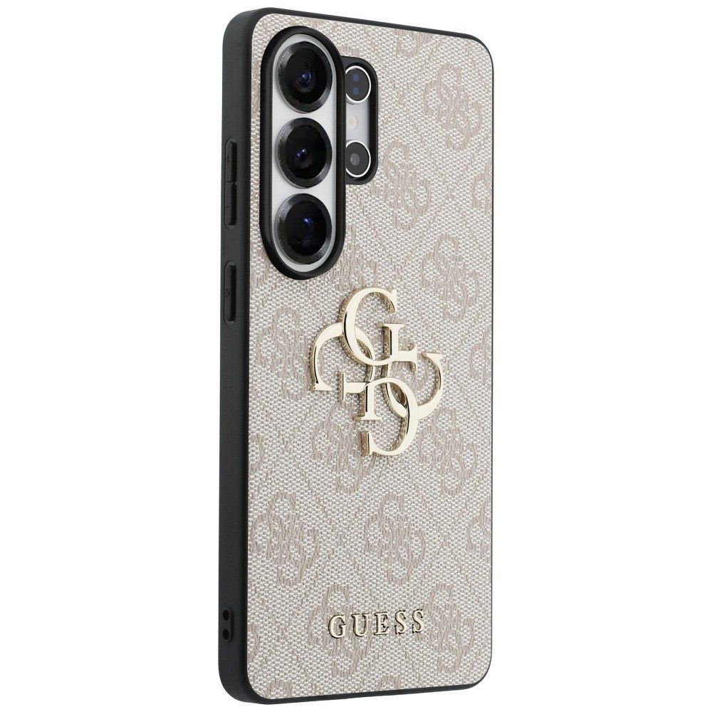 Guess Handyhülle Hülle rosa Galaxy S26 Ultra Kunstleder Big Logo goldfarben Metall 6,9 Zoll, Kantenschutz – Bild 4 von 5