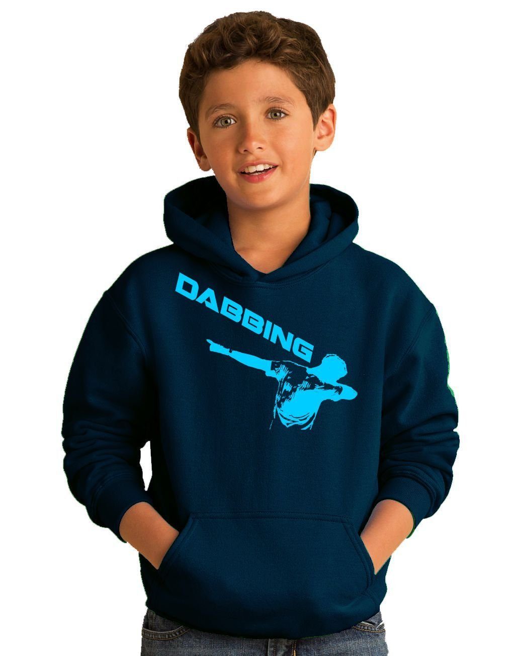 coole-fun-t-shirts Hoodie Dabbing ! Kinder Hoodie Sweatshirt mit Kapuze Kids Gr.128-164
