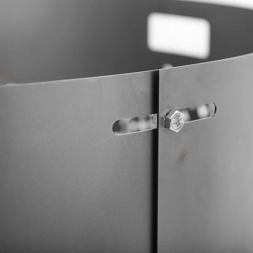 Czaja Fire Bowl Czaja® Spark Guard for Fire Bowls Ø80 cm with Floral Motif, Reduces Dangerous Sparks