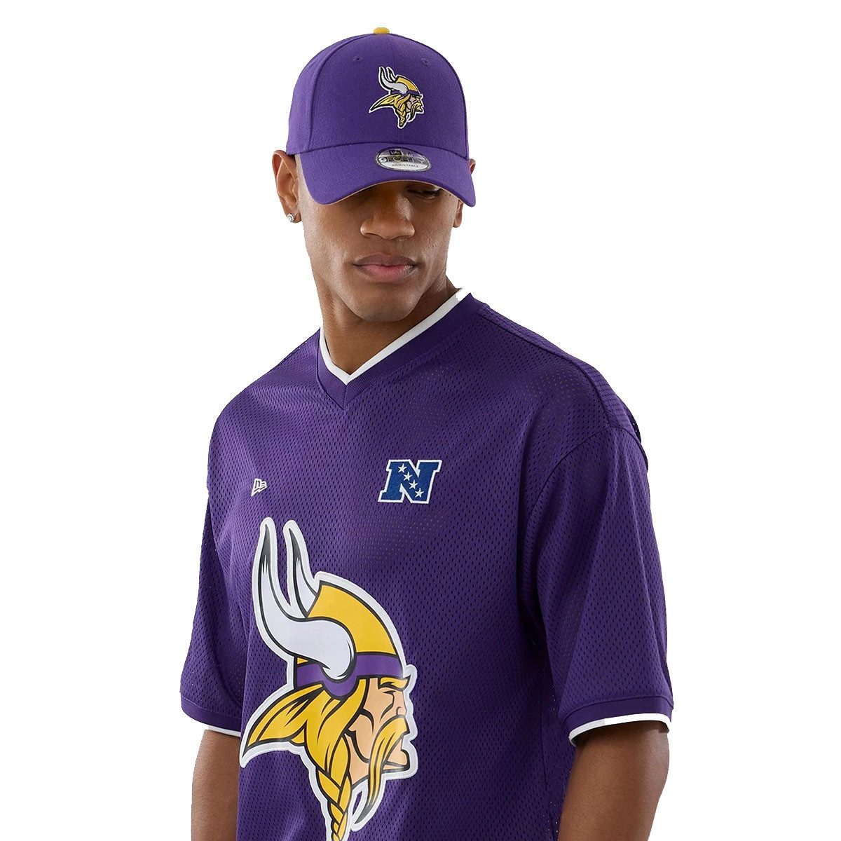 New Era T-Shirt Mesh Oversized NFL Minnesota Vikings Logo